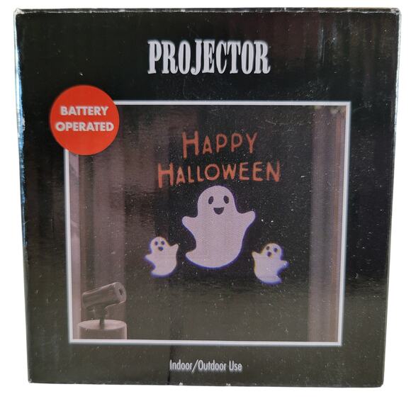 Halloween Ghost Projector Light Battery Operated Indoor Outdoor Timer Decor - Picture 2 of 12